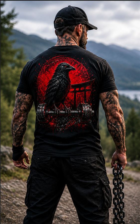 Iron Raven Printed Men's T-Shirt